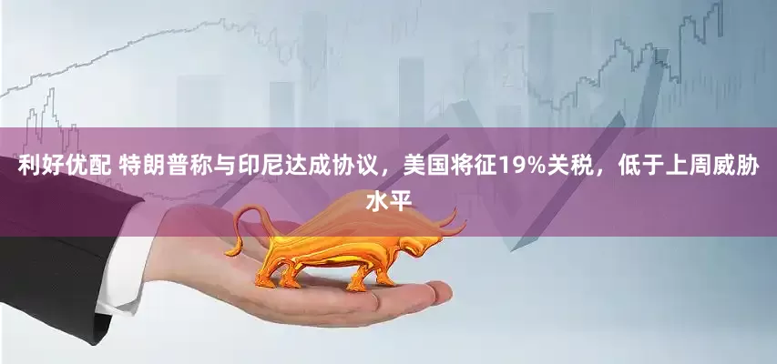 利好优配 特朗普称与印尼达成协议，美国将征19%关税，低于上周威胁水平